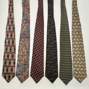 Bill Blass Ties Lot Of 6